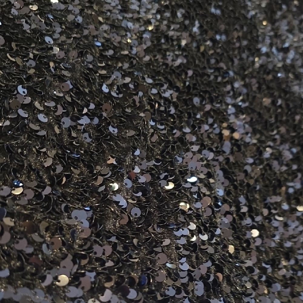 Black Sequin Cutout Mini Dress - Picture 5 of 14
